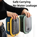 Ljojo 2-Layer Bento Lunch Box with Spoon & Fork, Leakproof Microwavable Food Container