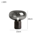 Ljojo Marble Desk Lamp with Glass Ball Lampshade - Postmodern Minimalist Designer Style