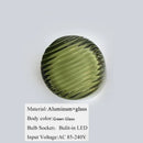Round Glass LED Wall Lamp Sconce Light for Bedroom Living Room by Ljojo