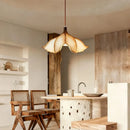 Japanese Wabi-Sabi Petal Shape Pendant Light Chandelier for Dining and Bedroom by Ljojo