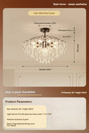 French Antique Style Crystal Pendant Light for Bedroom and Dining Room by Ljojo