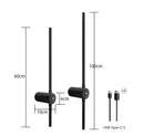 Ljojo LED Wall Lamp: Modern Magnetic Suction, 6000mAh Battery, Indoor Sconce for Living Room & Bedroom