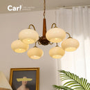 Large Log Style French Cream Chandelier by Ljojo - Persimmon Chandelier for Living Room