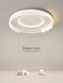Nordic Led Ceiling Light: Creative Modern Round Fixture for Living Room by Ljojo