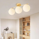 LED Glass Ceiling Light Modern Milk White Ball Fixture for Bedroom Living Room by Ljojo
