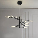 European Firework LED Chandelier for Living Room | Ljojo Pendant Lamp with Loft Hanging Lustre Fixtures