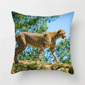 Cheetah Leopard Print Decorative Cushion Cover By Ljojo