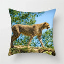 Cheetah Leopard Print Decorative Cushion Cover By Ljojo