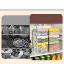 Ljojo Divided Onion Ginger Garlic Storage Box Handle Detachable 2 Grids Kitchen Organizer