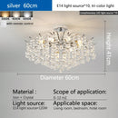 Modern Crystal Luxury E14 LED Lights Chandelier For Living Room Bedroom Pendant Lamp by Ljojo