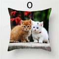 Cat Pattern Cushion Cover 45x45cm - Ideal Sofa & Home Decor Gift by Ljojo