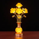 Ljojo LED Lotus Table Lamp: Illuminating Buddha's Presence in Worship Settings