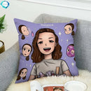 Ljojo Luxury 45x45 Pillow Cover for Bed, Sofa & Car - Decorative Cushion Cover