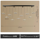 LED Lotus Leaf Restaurant Chandelier | Modern Creative Bar Lighting by Ljojo