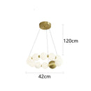Modern LED Chandelier for Living Room Nordic Dining Room Pendant Lamps by Ljojo