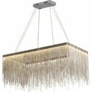 Ljojo LED Tassel Pendant Chandelier: Modern Luxury Chain Lamp for Hotel Lobby & Living Room