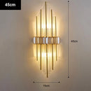 LED Crystal Wall Lamp Light: Luxury Modern Nordic Sconces for Home Decor by Ljojo