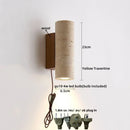 Ljojo LED Wall Lights for Home Dining Stair Bedroom Stone Wood Wabi Sabi Sconce