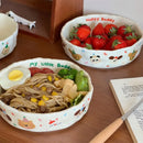 Ljojo Matte Cream Ceramic Deep Plate – Kitchen Tableware for Pasta, Salad, Breakfast