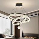 Ljojo Luxury Crystal Ceiling Chandelier LED Pendant Light for Living & Dining Room