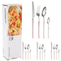 Ljojo 16-Piece Stainless Steel Tableware Set for Restaurants, Hotels, and Homes