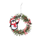 Ljojo Mini Christmas Wreath Ornament Set for Festive Decor