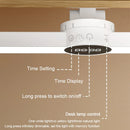 LED Hanging Desk Lamp Magnetic Clock USB Rechargeable Stepless Dimming Night Light by Ljojo