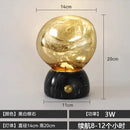 Glass Marble Table Lamp USB Charging Touch Switch Art Decor by Ljojo
