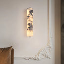 Ljojo Marble Wall Sconce: Black Metal Dimmable Light for Foyer, Bedroom, Stairs & Shop