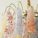 Murano Colorful Glass Petal Chandelier | Country Design LED Lighting by Ljojo