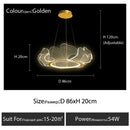 Ljojo Modern Acrylic Hanging Light Petal Design for Bedroom Living Room - SANDYHA Compatible