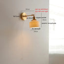 Ljojo Milky White Glass LED Wall Light Sconce Rotate Pull Chain Switch