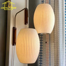Italian Design Minimalist Flying Saucer Silk LED Wall Lamp for Bedroom Living Room by Ljojo