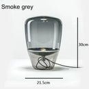Glass LED Table Lamp - Designer Czech Desk Light for Bedroom, Study, Living Room - Ljojo