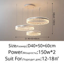 Nordic Luxury Design LED Crystal Chandelier for Home Decor by Ljojo