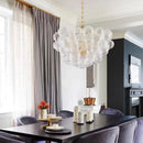 Ljojo Vintage Glass Pendant Light Luxury French Creative Designer Villa Living Room Hanging Lamp