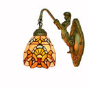 European Stained Glass Mermaid Wall Lamp for Bedroom - Ljojo Aisle Staircase Light