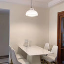 Nordic Glass Bowl LED Pendant Light Minimalist for Bedroom Dinning Room Chandelier by Ljojo