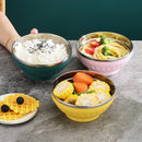 Ljojo 304 Stainless Steel Double-layer Heat Insulation Large Capacity Soup Bowl