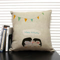 Animal Penguin Cushion Cover 45x45, Ljojo Brand - Cute & Funny Decorative Pillowcase