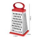 Ljojo 4-Sided Stainless Steel Grater Kitchen Gadget for Vegetables, Cheese, Potatoes