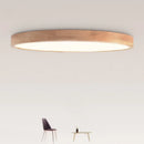 Ljojo Modern Round Wooden Ceiling Lamp for Living Room Bedroom Decor