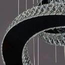 Modern Ring Led Crystal Pendant Lights for Living Room Kitchen Island by Ljojo
