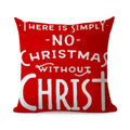 Ljojo Linen Christmas Cushions 45x45 - Modern Home Decor for Living Room and Sofa