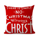 Ljojo Linen Christmas Cushions 45x45 - Modern Home Decor for Living Room and Sofa