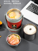 Ljojo 3-Layer Insulated Stainless Steel Student Bento Lunch Box