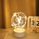 Ljojo 3D Ballet Night Light - Elegant Home Decor for Bedroom and Living Room