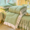 Ljojo Milk Fleece Winter Quilt: Thickened & Warm Comfortable Quilt Core