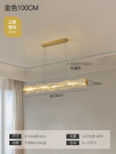 Ljojo Luxury Crystal Chandelier: Modern High-end Dining Table Light Fixture