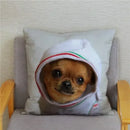 Chihuahua Dog Printed Cushion Cover by Ljojo for Home Decor
